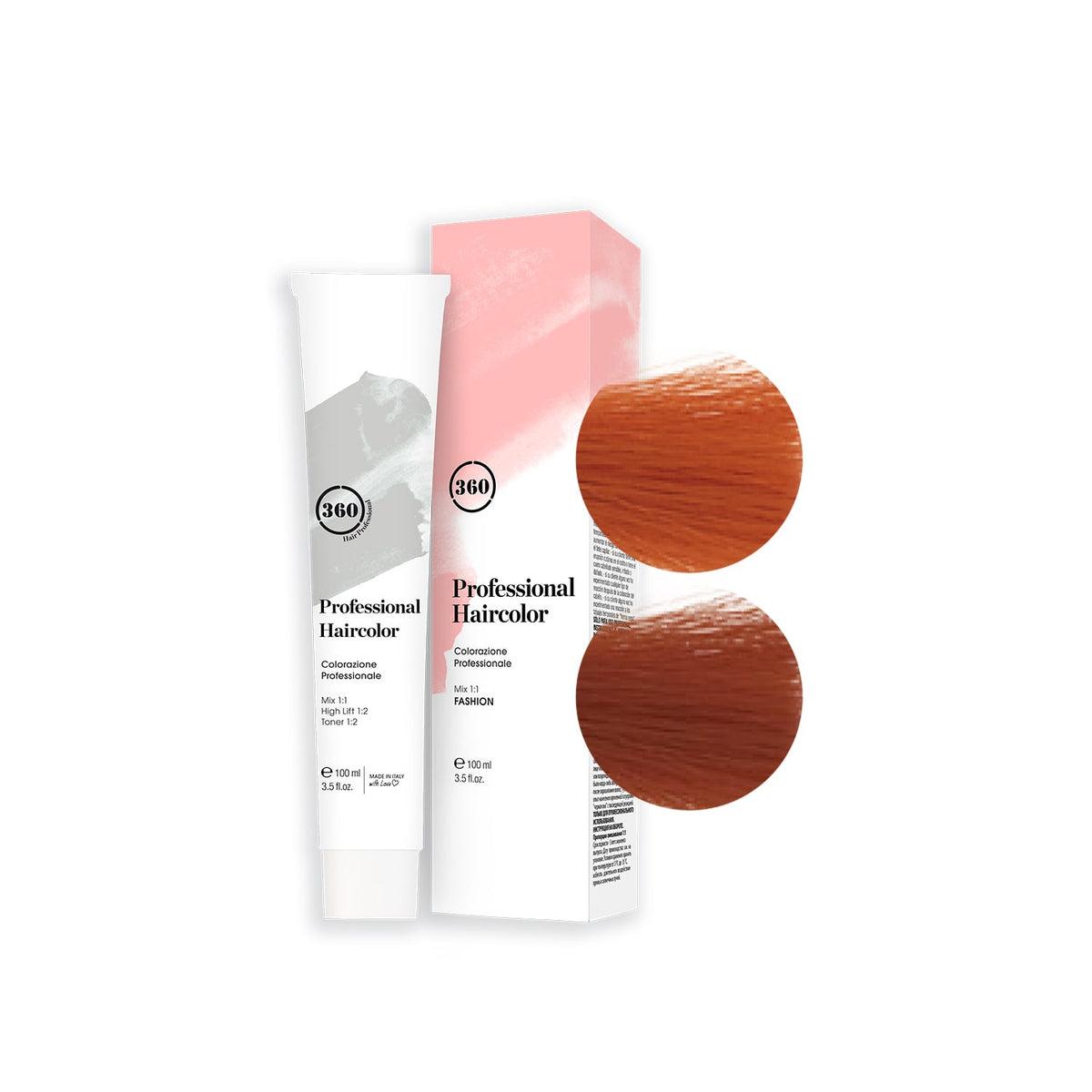 360 Professional Permanent Hair Color - Intense Copper
