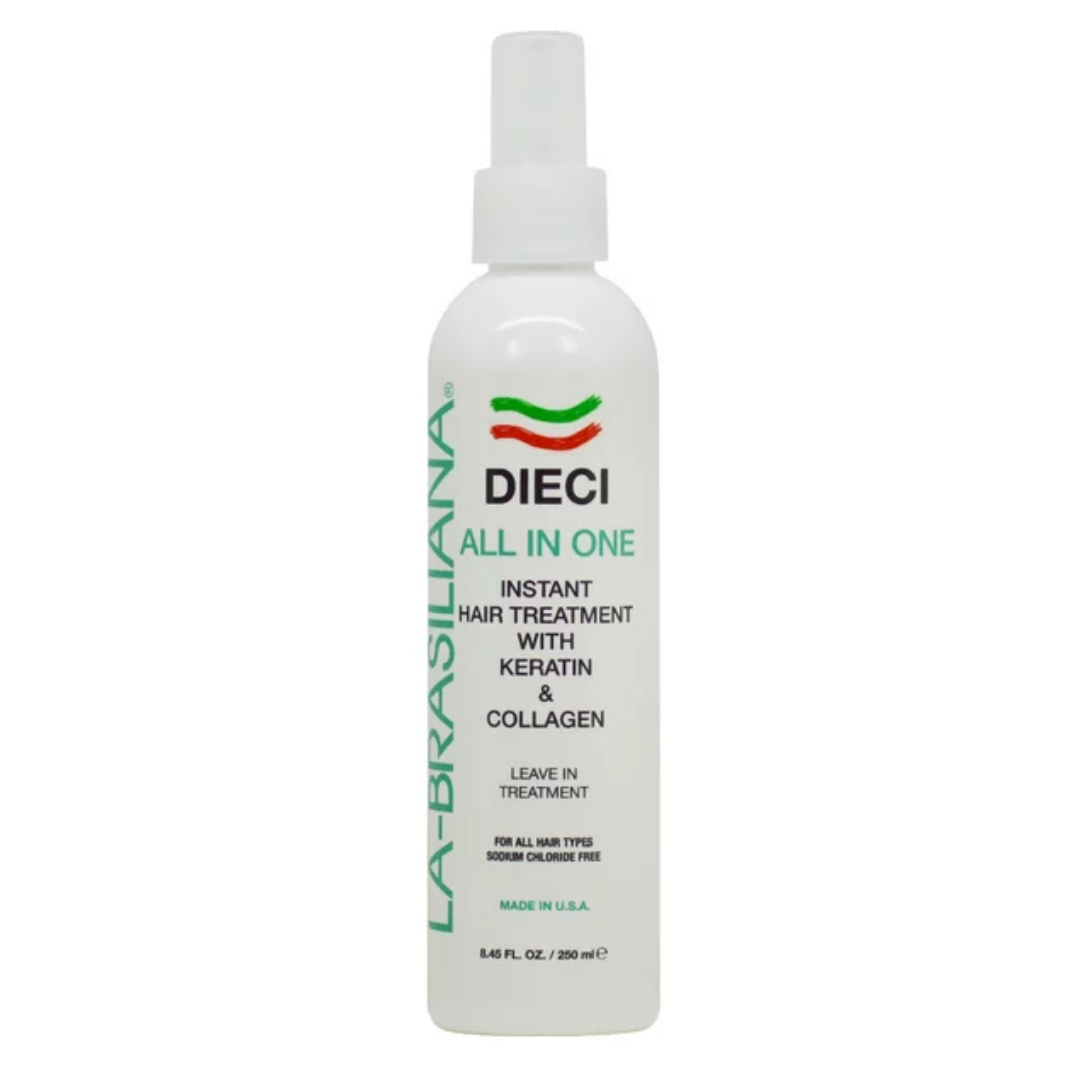 La Brasiliana Dieci Instant Hair Treatment with Keratin &amp; Collagen 8.45 oz